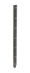 Hekwerk paal model A, Uitvoering:   antraciet gecoat, Voor hekwerk Hoogte: 243 cm, Lengte: 300 cm, Bevestigingspunten: 13