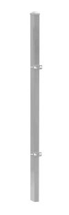 Hekwerkpaal mod. U, Uitvoering: verzinkt, Voor hekhoogte: 143 cm, Lengte: 200 cm, Bevstigingspunten: 3