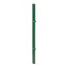 Hekwerkpaal mod. U, Uitvoering: groen gecoat, Voor hekhoogte: 43 cm, Lengte: 45 cm, Bevstigingspunten: 2