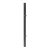 Hekwerkpaal mod. U, Uitvoering: antraciet gecoat, Voor hekhoogte: 243 cm, Lengte: 300 cm, Bevstigingspunten: 5