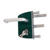 Tuinpoort slot met kink, Kleur: groen