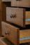 Bureau massief grenen , vol hout, kleur eiken 003 - Afmetingen 74 x 145 x 55 (H x B x D)