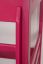 tienerbed / hoogslaper "Easy Premium Line" K14/n, massief beukenhout kleur: roze - afmetingen: 90 x 190 cm
