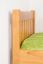 eenpersoonsbed / logeerbed massief grenen kleur: elzenhout 66, incl. lattenbodem - 100 x 200 cm