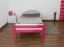 Eenpersoonsbed "Easy Premium Line" K1/1n, massief beukenhout roze gelakt - afmetingen: 90 x 200 cm