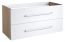 wastafelmeubel Bengaluru 11 met sifonuitsparing, kleur: wit mat / eiken - 50 x 99 x 45 cm (H x B x D)