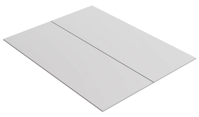 Bodemplaat voor tweepersoonsbed, kleur: wit - 79,20 x 204 cm (B x L)
