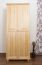 Kledingkast massief grenenhout natuur 008 - Afmetingen 190 x 80 x 60 cm (H x B x D)