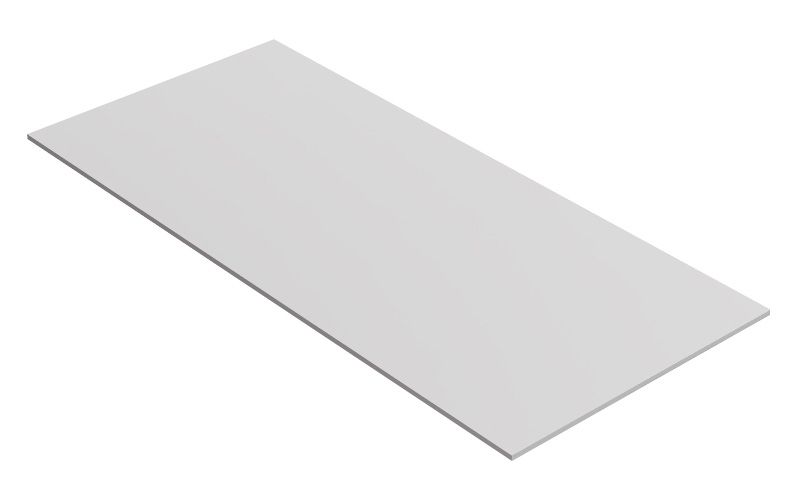 Bodemplaat voor eenpersoonsbed, kleur: wit - 88 x 194 cm (B x L)