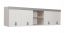 Kinderkamer - hangkast Luis 14, kleur: eiken wit / grijs - 58 x 205 x 42 cm (H x B x D)