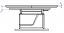 In hoogte - lengte verstelbare salontafel "Belica" 08, kleur: eiken natuur / zwart, deels massief - Afmetingen: 59 - 77 x 130 - 218 x 80 cm (H x B x D)