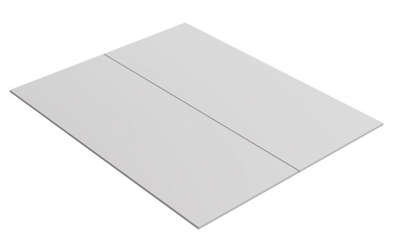 Bodemplaat voor tweepersoonsbed, kleur: wit - 79,20 x 196 cm (B x L)