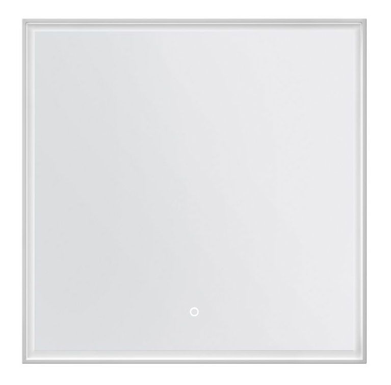 Spiegel Raipur 03, kleur: mat wit - 80 x 80 cm (h x b)