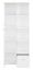 Kinderkamer - Kast Egvad 04, kleur: wit / beuken - afmetingen: 193 x 80 x 40 cm (H x B x D), met 1 deur, 1 lade en 9 vakken