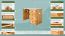 Bureau massief grenen kleur: elzenhout Junco 191 - Afmetingen: 75 x 100 x 55 cm (H x B x D)