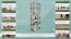 stelling / open kast massief grenen kleur elzenhout Junco 54 B - 200 x 70 x 30 cm (H x B x D)