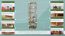 rek / open kast massief grenen kleur elzenhout Junco 54D - 200 x 50 x 30 cm (h x b x d)