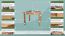 Tafel massief grenen kleur elzenhout Junco 228A (vierhoekig) - 70 x 100 cm (B x D)