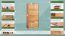 Schoenenkast massief grenen kleur: elzenhout Junco 210 - Afmetingen: 150 x 70 x 28 cm (H x B x D)
