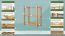 Schoenenrek massief beukenhout kleur elzenhout Junco 224 - 70 x 58 x 26 cm (h x b x d) 
