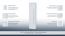 Badkamer - hoge kast Bidar 81, kleur: wit glanzend - 140 x 36 x 25 cm (H x B x D)