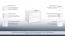 het wastafelmeubel Bikaner 01 met sifonuitsparing, kleur: glanzend wit - 50 x 59 x 45 cm (H x B x D)