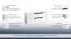 wastafelmeubel Meerut 30 met sifon uitsparing, kleur: mat wit - 50 x 119 x 45 cm (H x B x D)