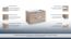wastafelmeubel Meerut 16 met sifon uitsparing, kleur: grijs eiken - 50 x 79 x 45 cm (H x B x D)
