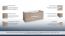 wastafelmeubel Meerut 44 met sifonuitsparingen voor dubbele wastafel, kleur: eiken grijs - 50 x 119 x 45 cm (H x B x D)