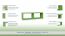 Kinderkamer - wandplank / hangrek Luis 10, kleur: groen - 24 x 80 x 20 cm (h x b x d)