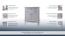 Sideboard kast /ladekast Bignona 10 , kleur: wit grenen - 125 x 105 x 47 cm (H x B x D)