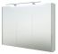 Badkamer - spiegelkast Bidar 22, kleur: wit glanzend - 65 x 90 x 12 cm (H x B x D)