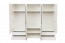 draaideurkast / kleerkast met lijsten Siumu 34 , kleur: Wit / Wit hoogglans - 226 x 277 x 60 cm (H x B x D)