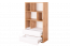 Jeugdkamer / tienerkamer - kast met lades Alard 04, kleur: eiken / wit - Afmetingen: 151 x 80 x 40 cm (H x B x D)