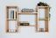 wandrek / hangplank massief grenen kleur: elzenhout Junco 284 - Afmetingen: 66 x 108 x 20 cm (H x B x D)