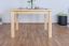 Eettafel massief grenenhout natuur Turakos 97 (hoekig) - 120 x 80 cm (l x d)