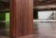 Jeugdbed / twijfelaar massief grenenhout, uitstraling massief kleur walnotenhout A5, incl. lattenbodem - afmetingen 160 x 200 cm (B x L)