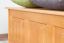 Kist / zitkast massief grenen kleur: elzenhout 180 - 50 x 120 x 48 cm (h x b x d), zitkist