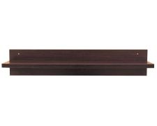 wandplank / hangrek Estero 02, kleur: wengé - 19 x 100 x 19 cm (h x b x d)