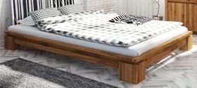 Eenpersoonsbed / logeerbed Tasman 02 geolied massief wild eiken - ligvlak: 140 x 200 cm (b x l)