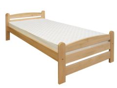 eenpersoonsbed / logeerbed massief beukenhout naturel 118, incl. lattenbodem - afmetingen 120 x 200 cm