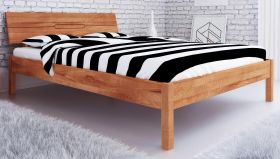 eenpersoonsbed / logeerbed Kapiti 04 geolied massief kernbeuken - ligvlak: 90 x 200 cm (b x l)