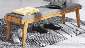 Bank Otago 32 massief geolied wild eiken - Afmetingen: 174 x 36 cm (L x B)