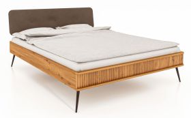 Eenpersoonsbed / twijfelaar Rolleston 02 geolied massief kernbeuken - ligvlak: 90 x 200 cm (b x l)