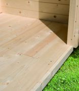 Vloer voor sokkel maat 4,00x3,28 m (B/D) onbehandeld