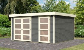 Tuinhuis / berging terra grijs, grondoppervlakte: 13,16m²