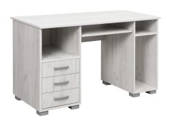 Schrijftafel Pilas 01, kleur: eiken wit - 75 x 130 x 60 cm (H x B x D)
