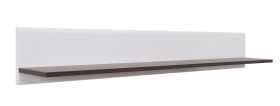 wandrek / hangplank Comillas 06, kleur: walnoten / wit - 23 x 160 x 22 cm (h x b x d)