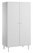 Draaideurkast Airin 04, kleur: wit - Afmetingen: 188 x 100 x 55 cm (H x B x D)