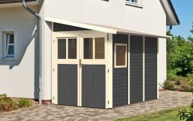Tuinhuis / berging terra grijs, grondoppervlakte: 4.9m²